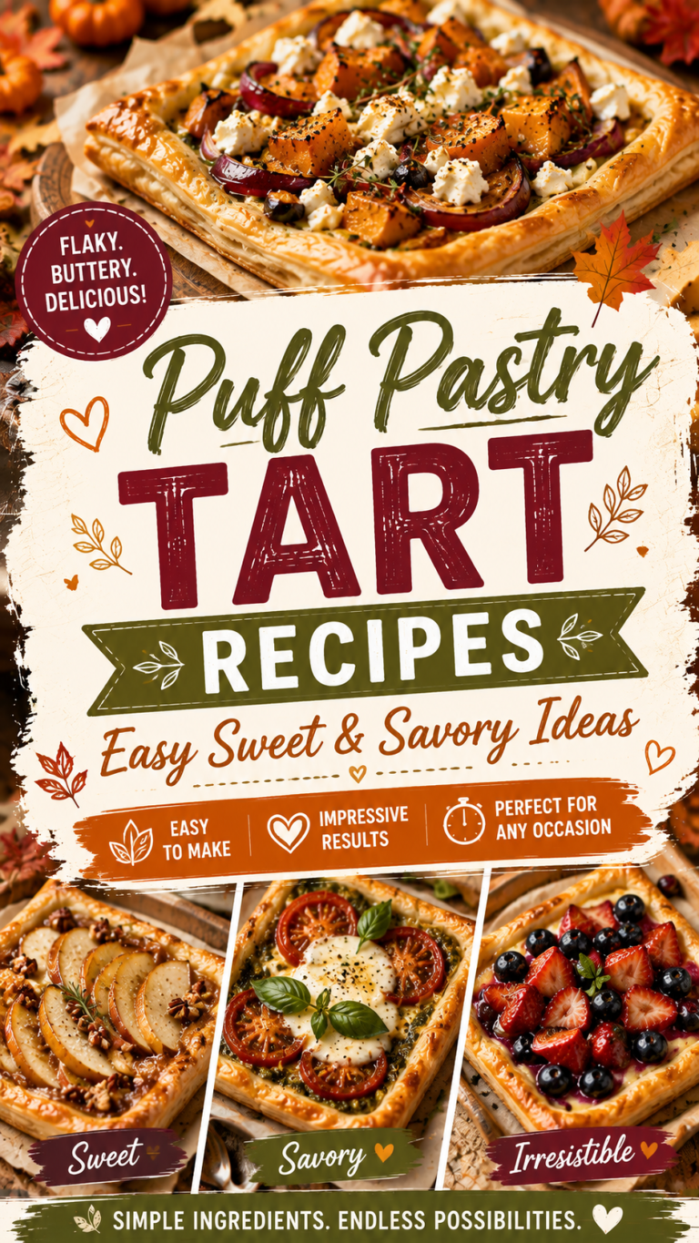 Puff Pastry Tart Recipes: Easy Sweet & Savory Ideas