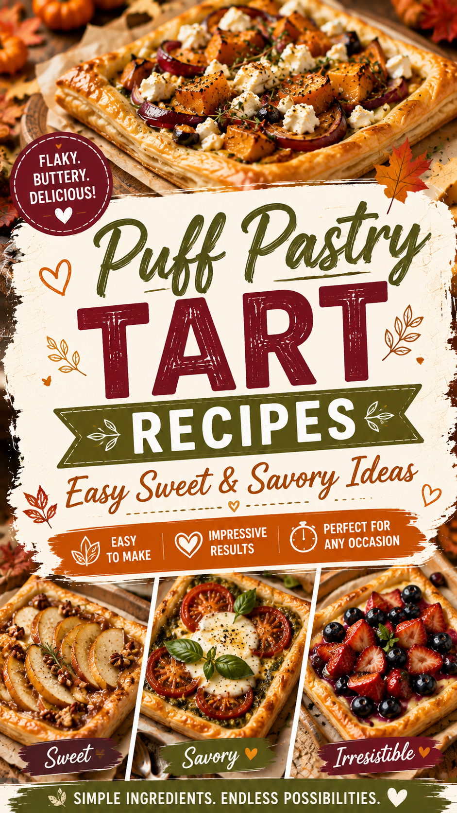 Puff Pastry Tart Recipes: Easy Sweet & Savory Ideas