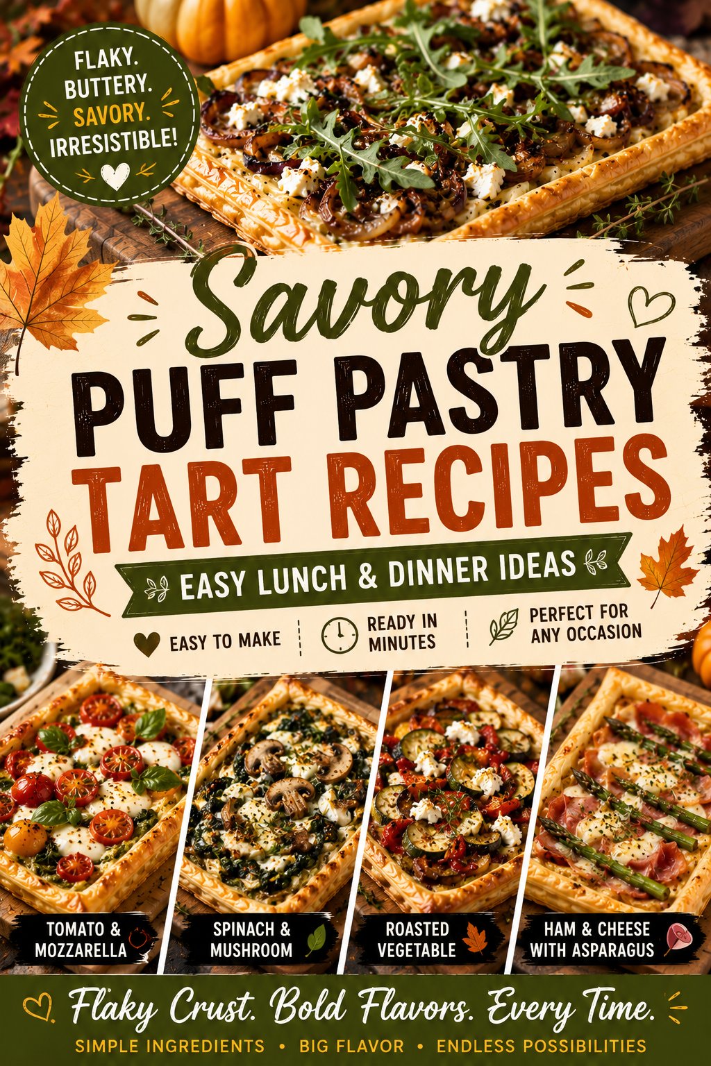 Savory Puff Pastry Tart Recipes: Easy Lunch & Dinner Ideas