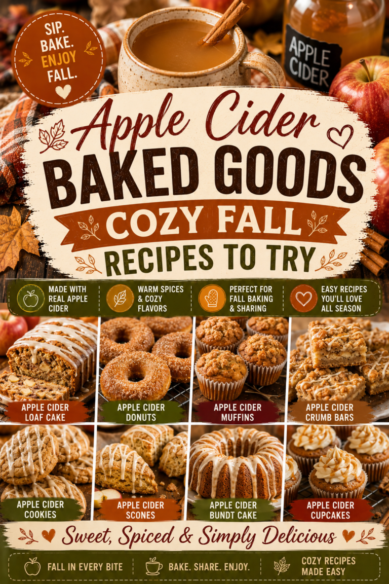 Apple Cider Baked Goods: Cozy Fall Recipes to Try