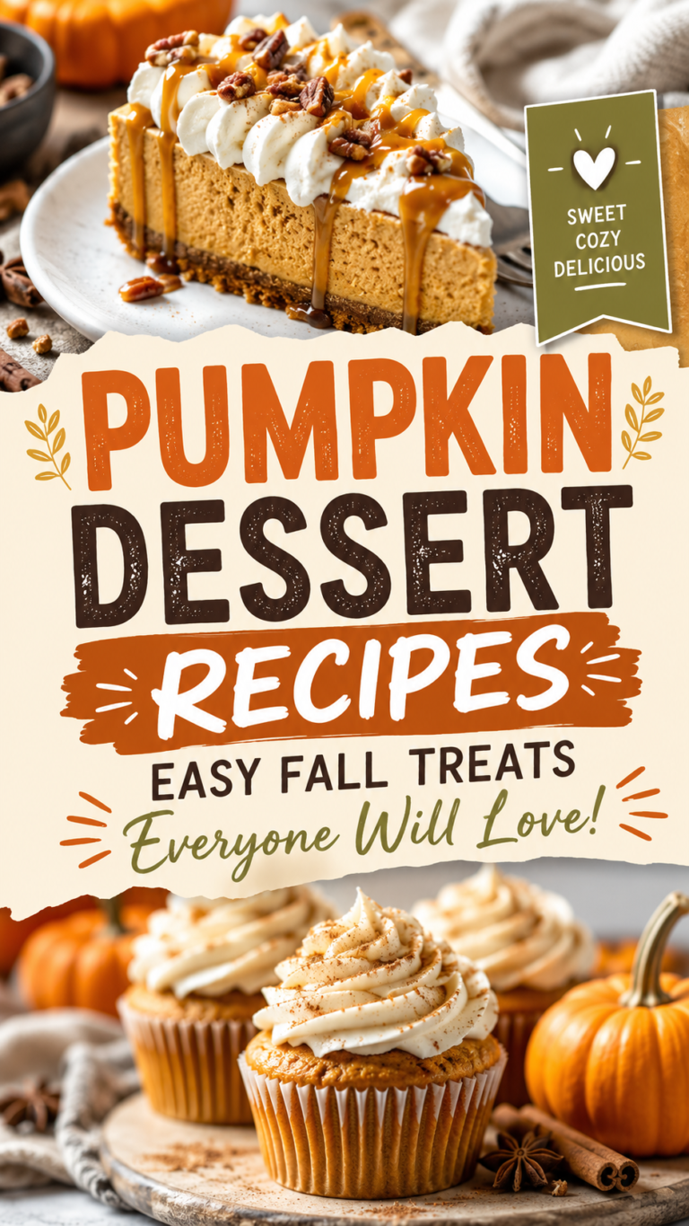 Pumpkin Dessert Recipes: Easy Fall Treats Everyone Will Love