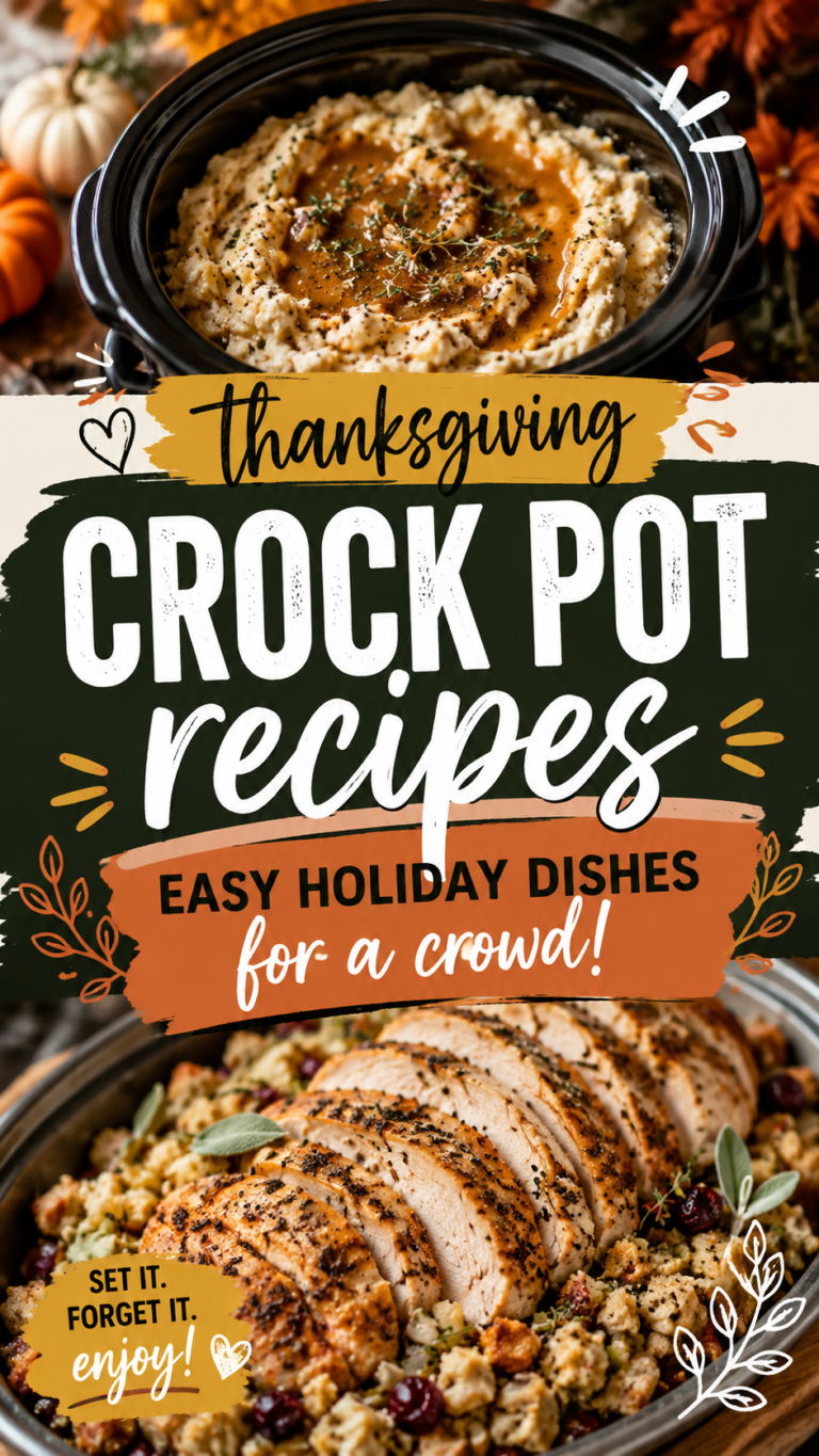 Thanksgiving Crock Pot Recipes: Easy Holiday Dishes for a Crowd |Crockpot stuffing recipe