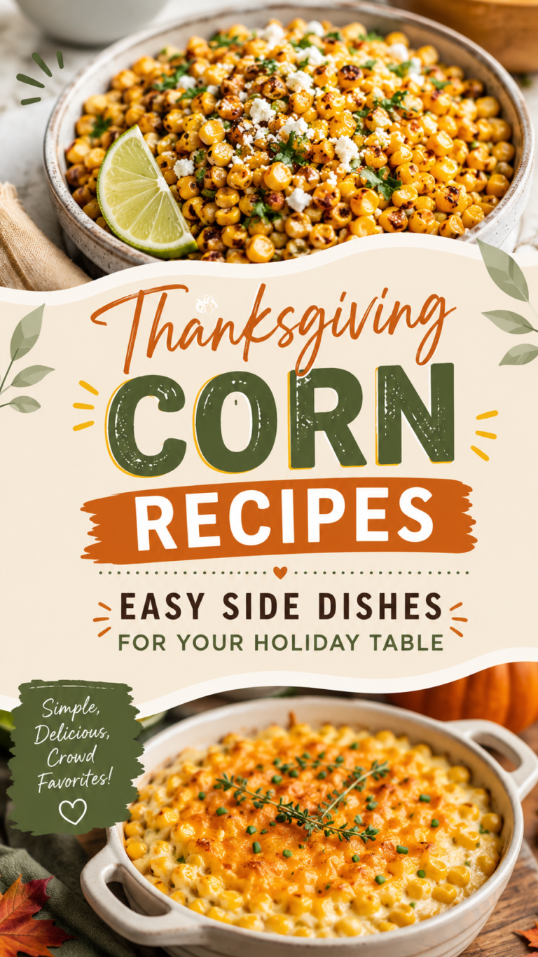 Thanksgiving Corn Recipes: Easy Side Dishes for Your Holiday Table |Thanksgiving Dinner Sides
