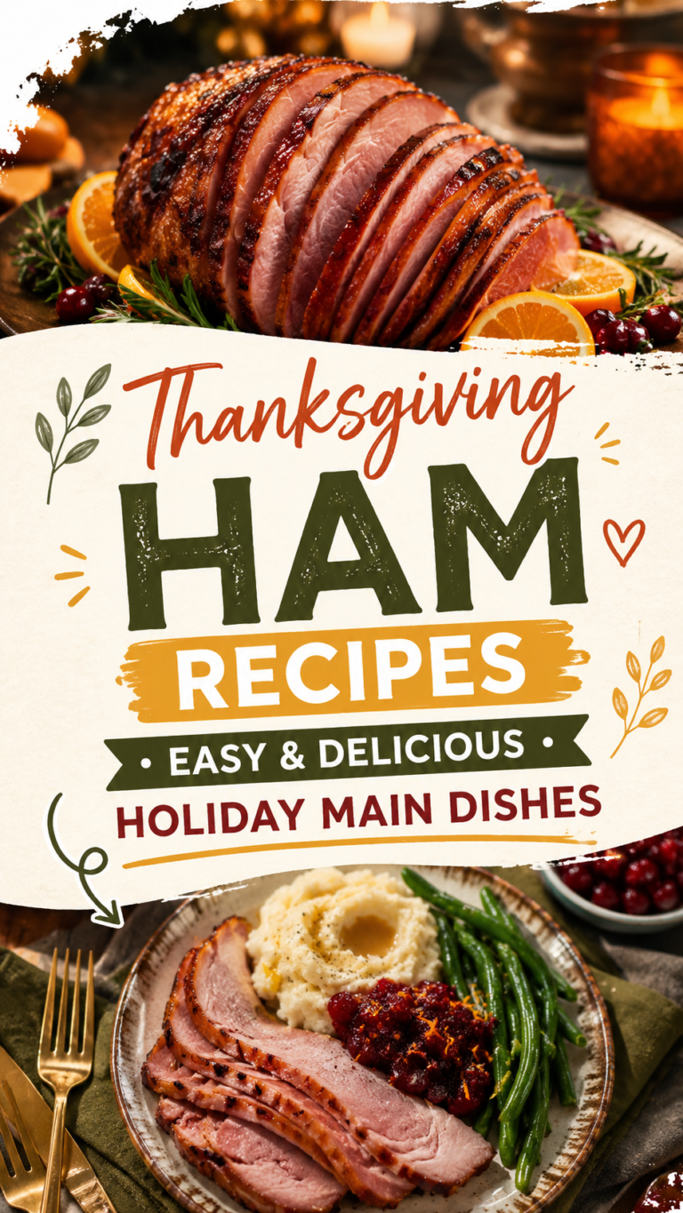 Thanksgiving Ham Recipes: Easy & Delicious Holiday Main Dishes |Best Baked Ham For Thanksgiving