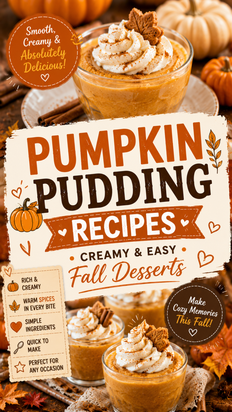 Pumpkin Pudding Recipes: Creamy & Easy Fall Desserts |Easy No-Bake Pumpkin Pudding