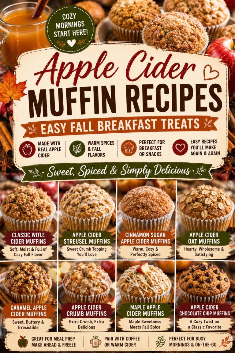 Apple Cider Muffin Recipes: Easy Fall Breakfast Treats