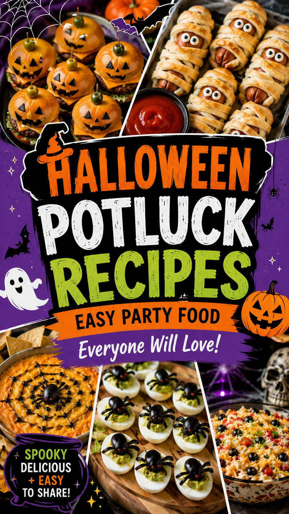Halloween Potluck Recipes: Easy Party Food Everyone Will Love |Best Halloween Potluck Ideas
