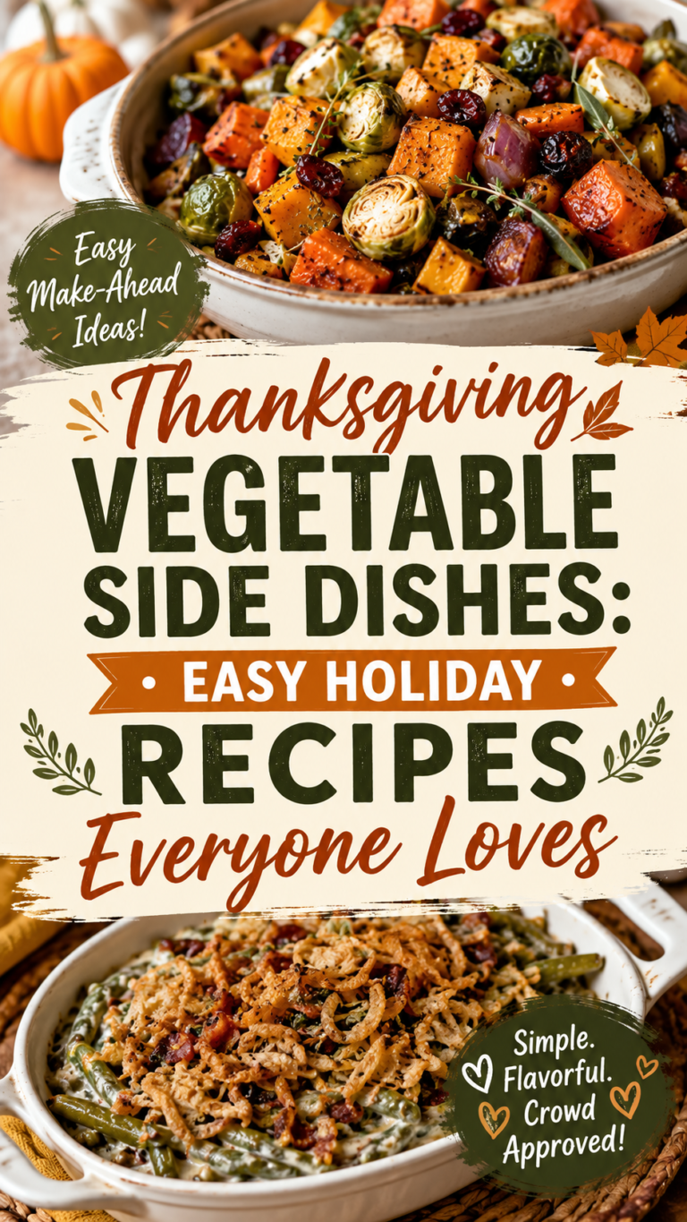 Thanksgiving Vegetable Side Dishes: Easy Holiday Recipes Everyone Loves |Classic Holiday Recipes