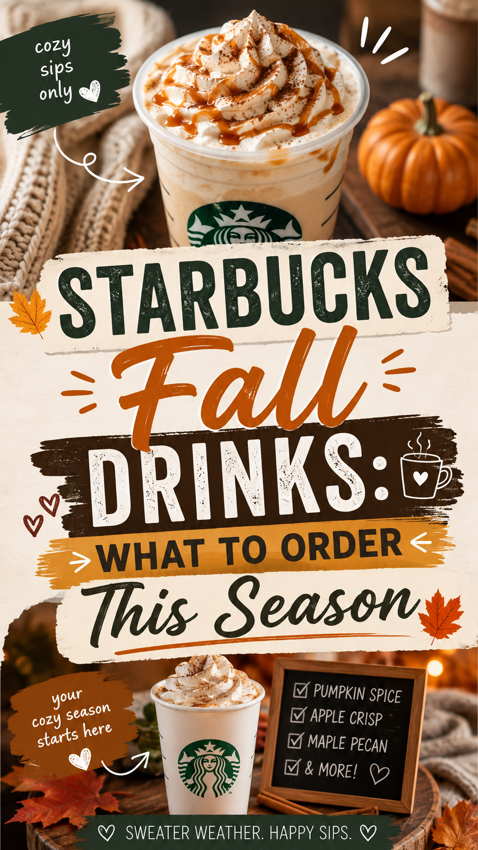 Starbucks Fall Drinks: What to Order This Season