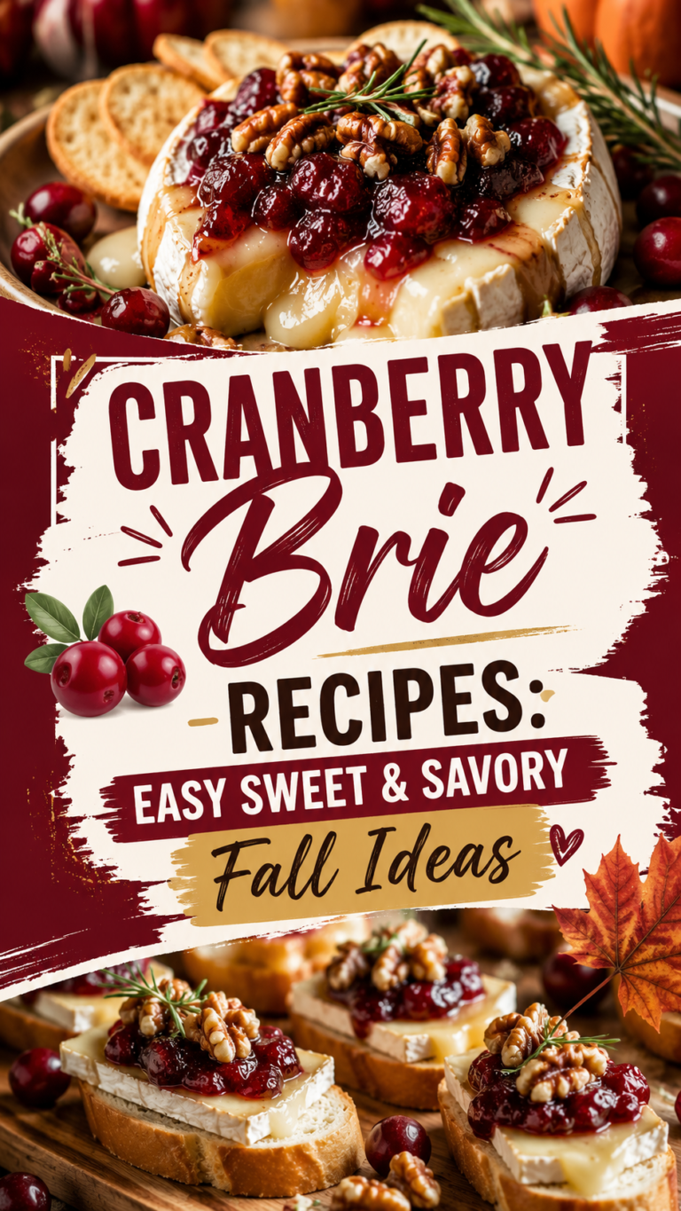 Cranberry Brie Recipes: Easy Sweet & Savory Fall Ideas