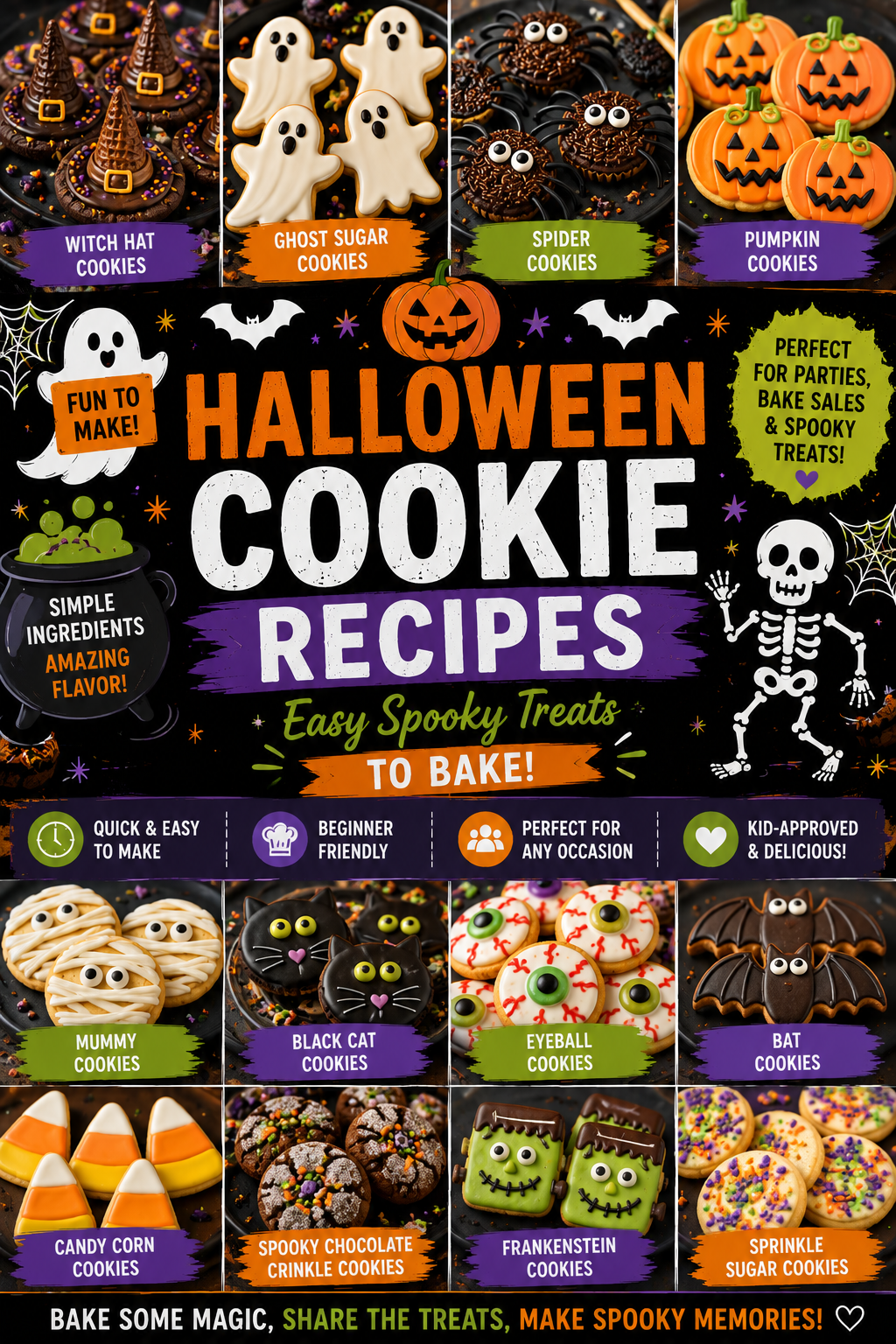Halloween Cookie Recipes: Easy Spooky Treats to Bake | (Easy Spooky Treat Recipes)
