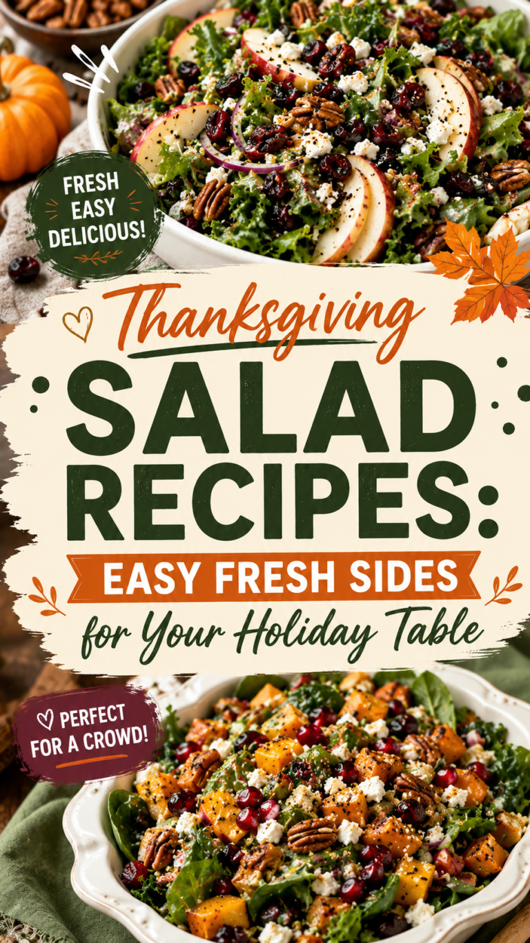 Thanksgiving Salad Recipes: Easy Fresh Sides for Your Holiday Table |fresh thanksgiving salads