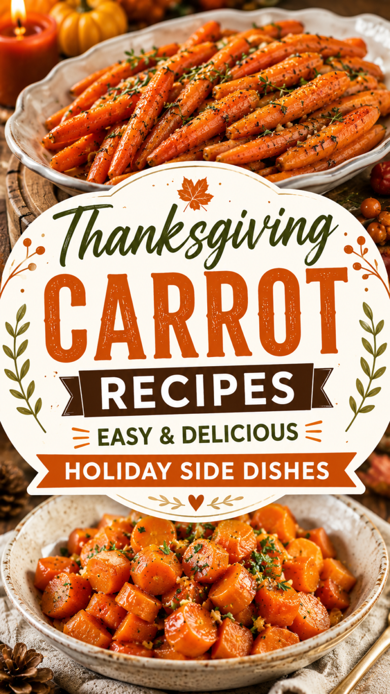 Thanksgiving Carrot Recipes: Easy & Delicious Holiday Side Dishes |Holiday Carrot Side Dishes
