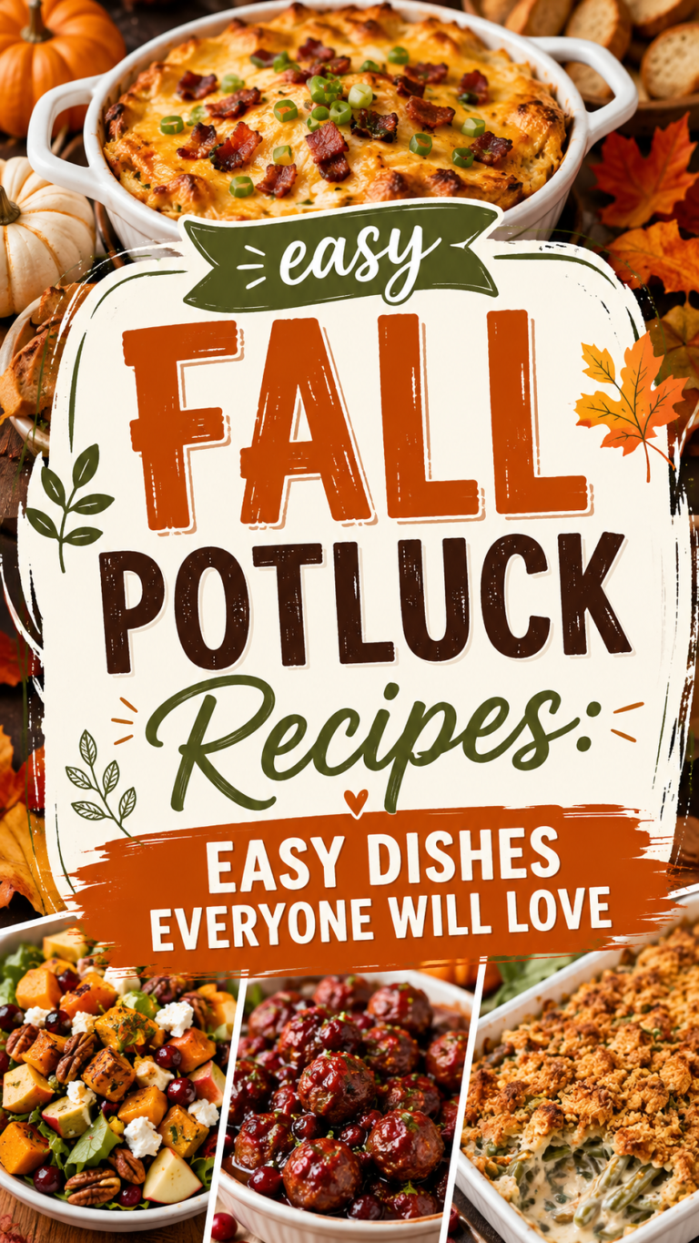 Fall Potluck Recipes: Easy Dishes Everyone Will Love