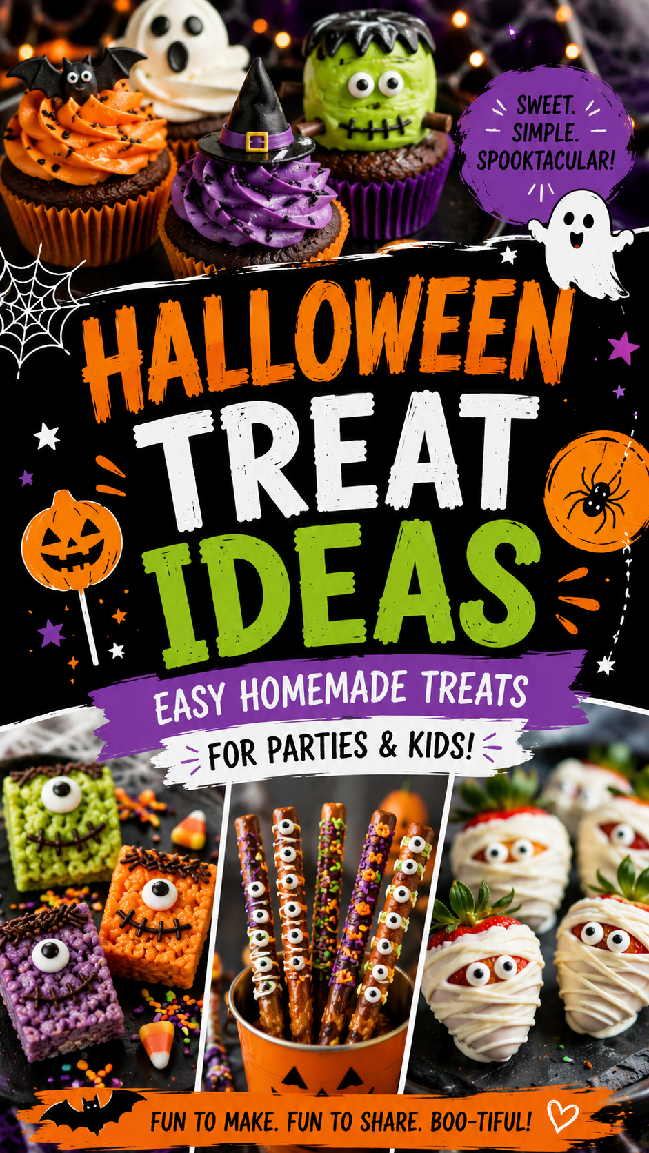 Halloween Treat Ideas: Easy Homemade Treats for Parties & Kids | (Easy Spooky Ideas for Kids)