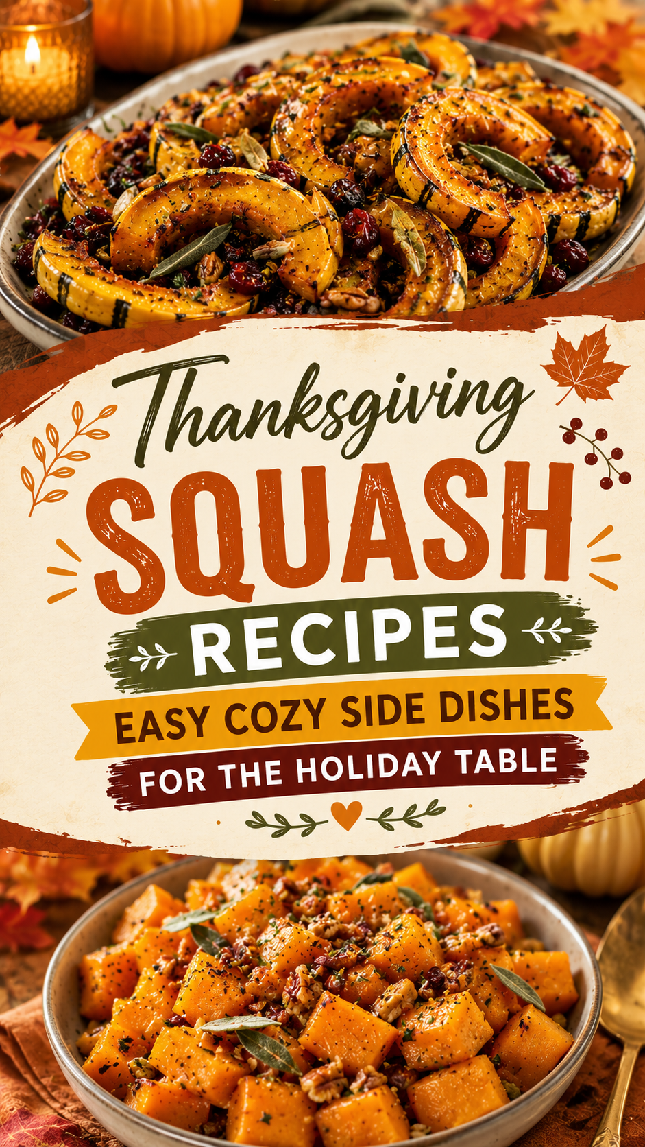 Thanksgiving Squash Recipes: Easy Cozy Side Dishes for the Holiday Table |Best Winter Squash Recipes