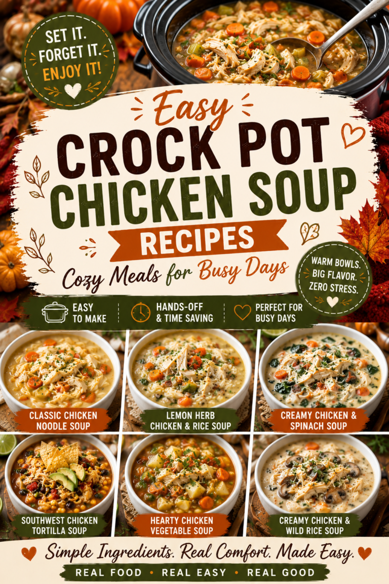 Easy Crock Pot Chicken Soup Recipes: Cozy Meals for Busy Days