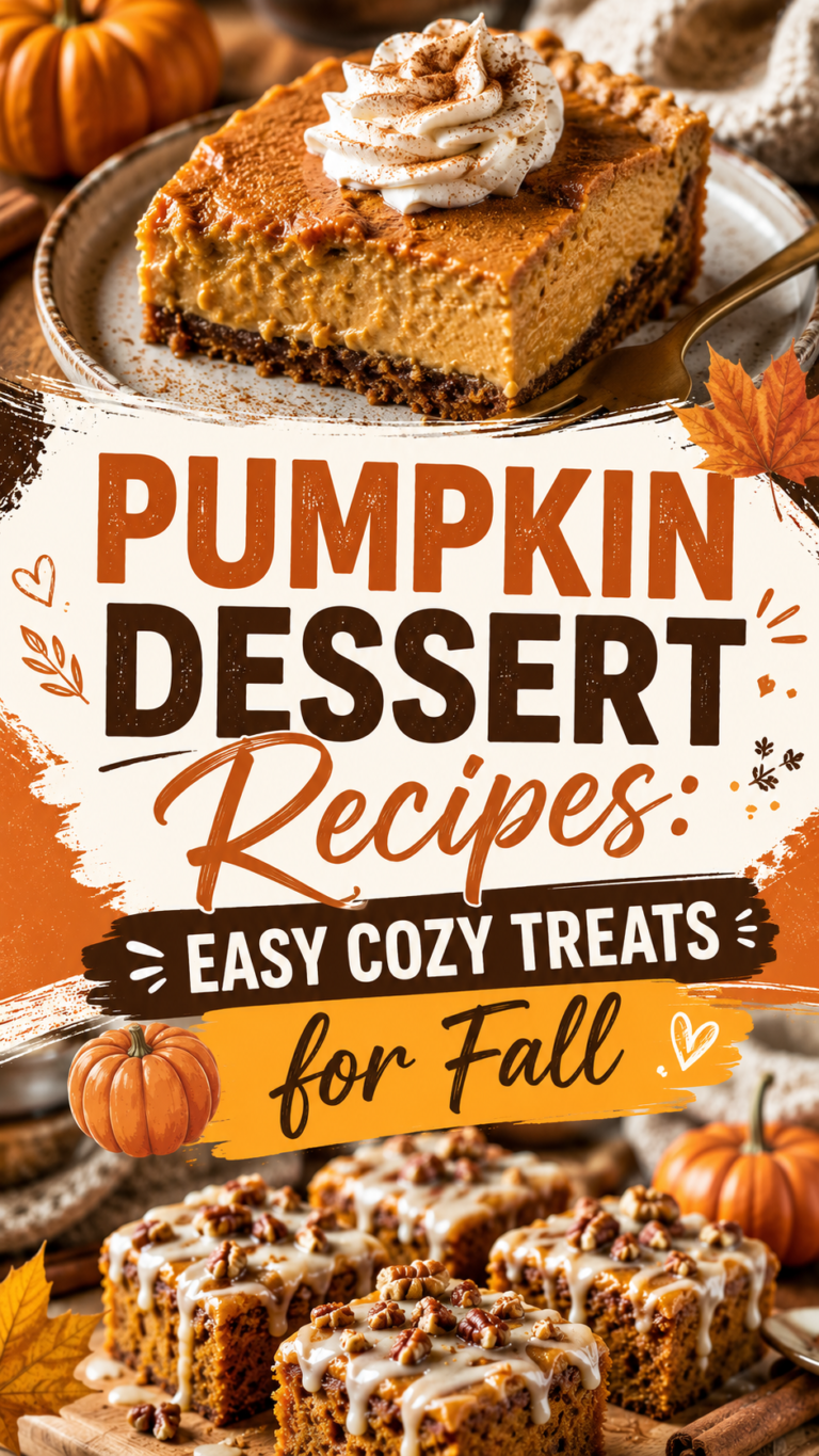 Pumpkin Dessert Recipes: Easy Cozy Treats for Fall