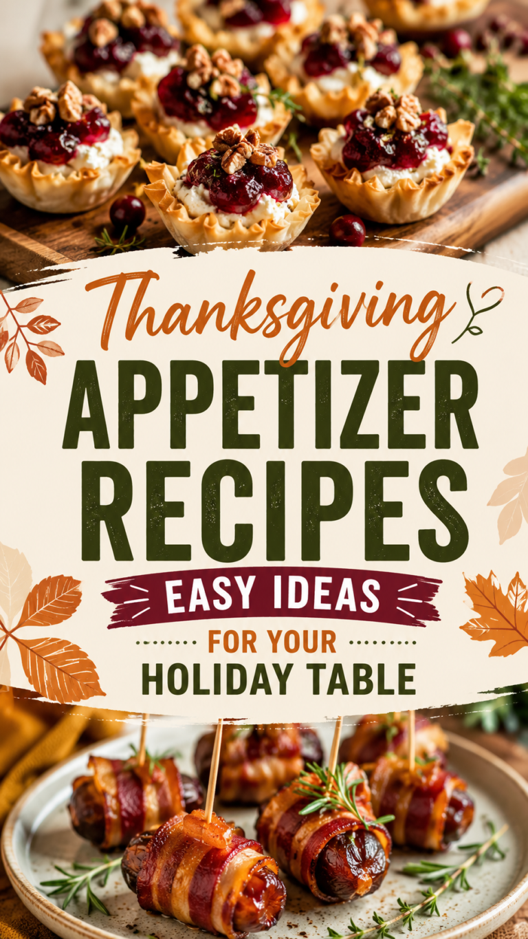 Thanksgiving Appetizer Recipes: Easy Ideas for Your Holiday Table |Best Make Ahead Thanksgiving Appetizers