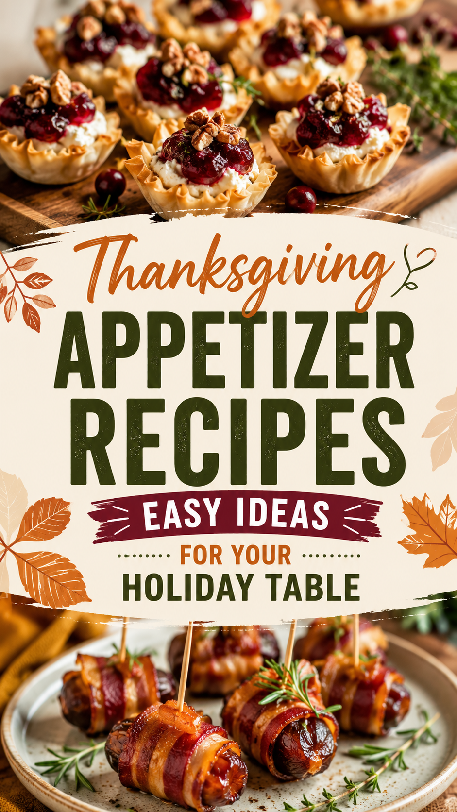 Thanksgiving Appetizer Recipes: Easy Ideas for Your Holiday Table |Best Make Ahead Thanksgiving Appetizers