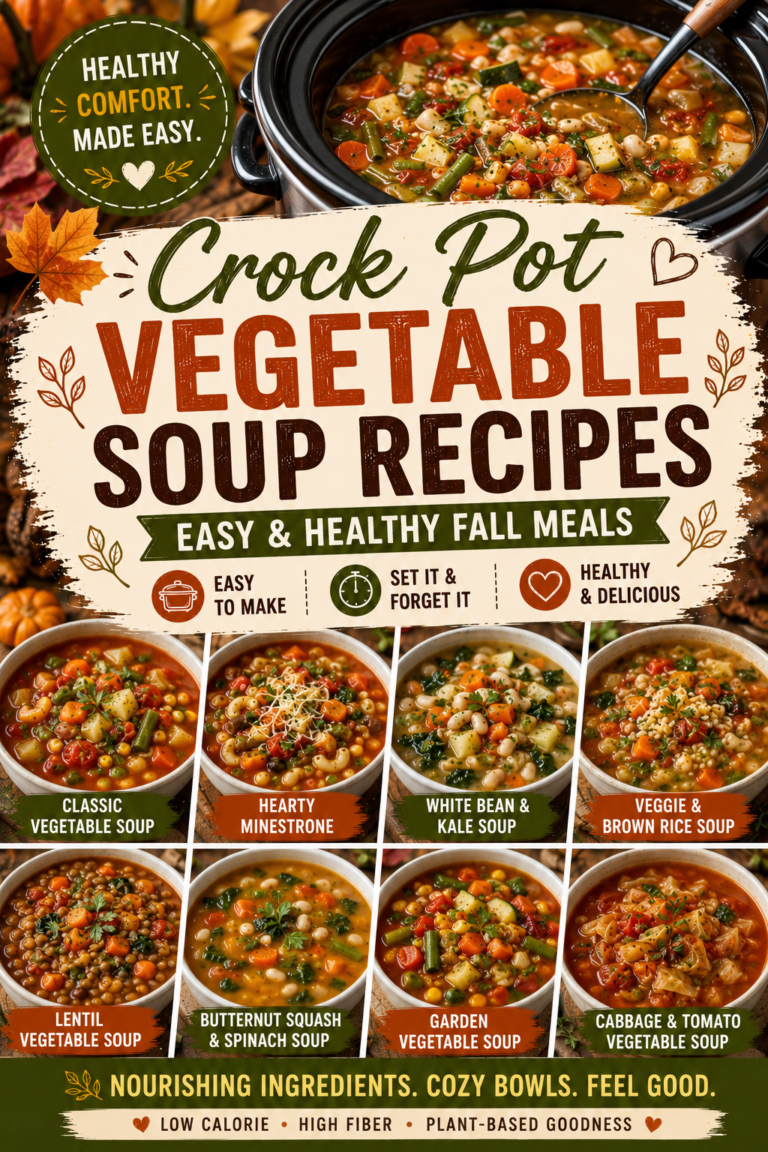 Crock Pot Vegetable Soup Recipes: Easy & Healthy Fall Meals