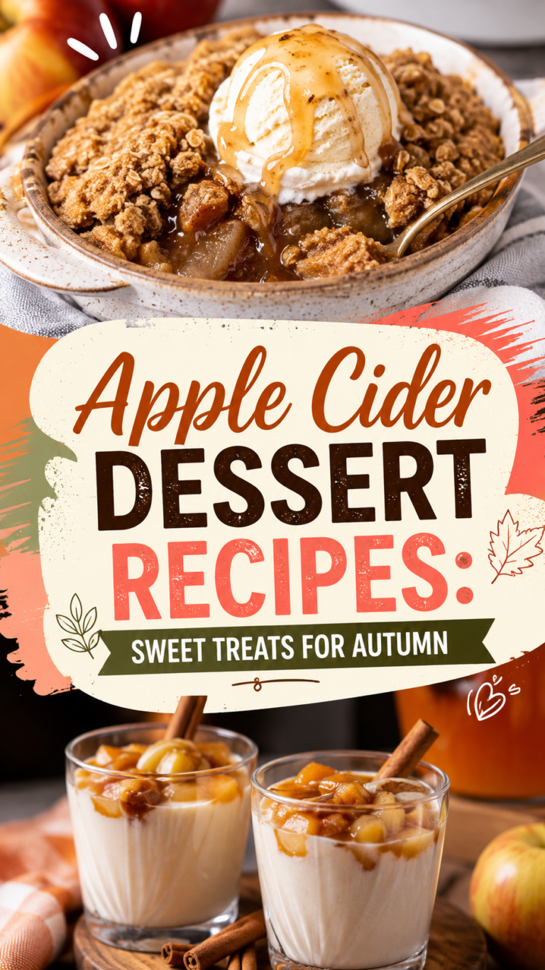 Apple Cider Dessert Recipes: Sweet Treats for Autumn
