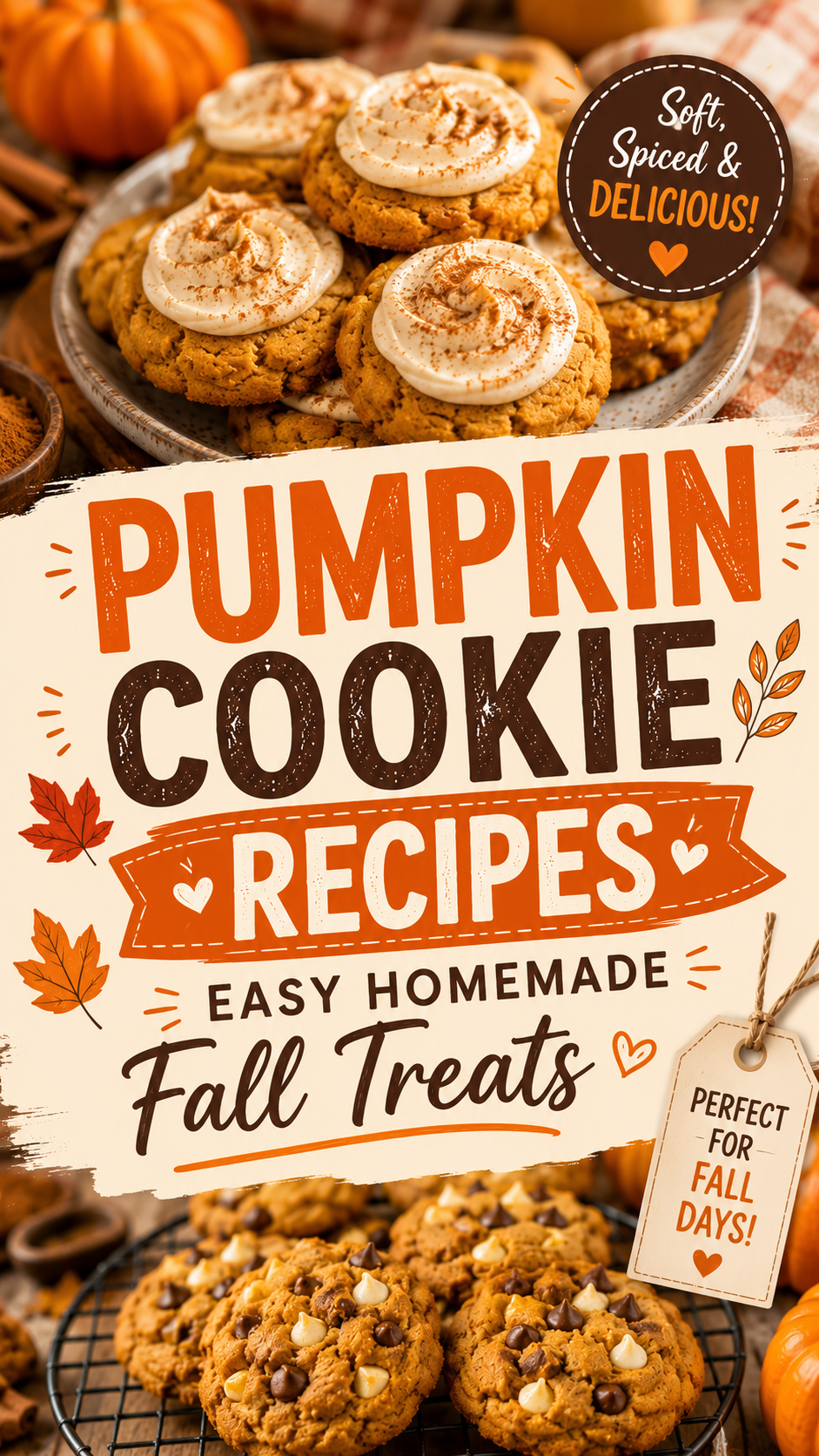 Iced Pumpkin Cookies