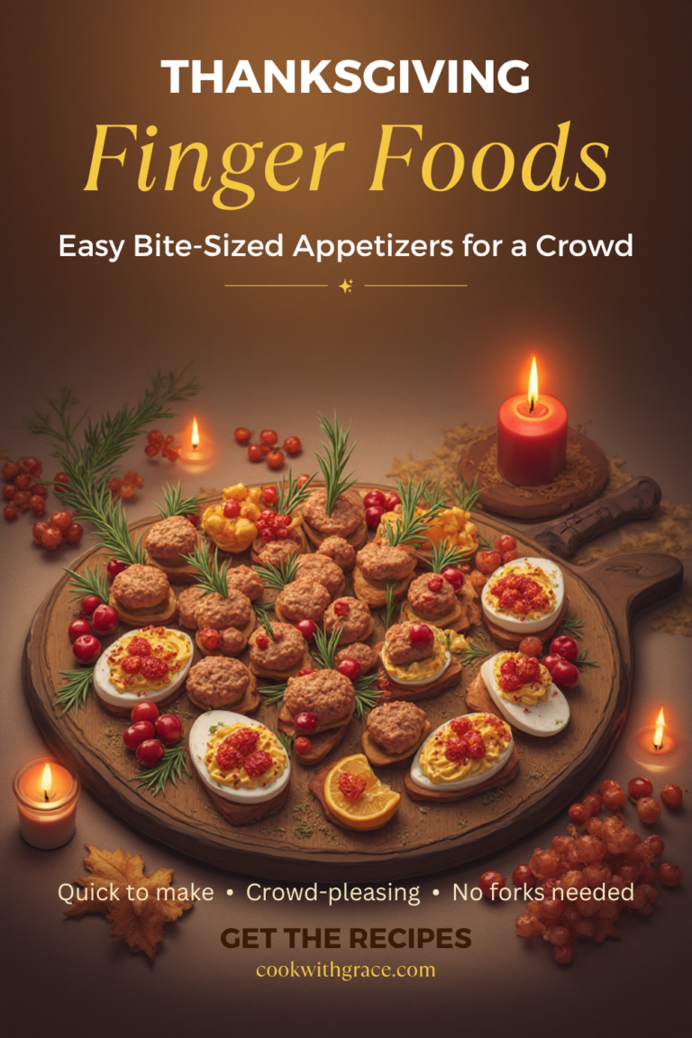 Thanksgiving Finger Foods: Easy Bite-Sized Appetizers for a Crowd |Thanksgiving Appetizer Recipes