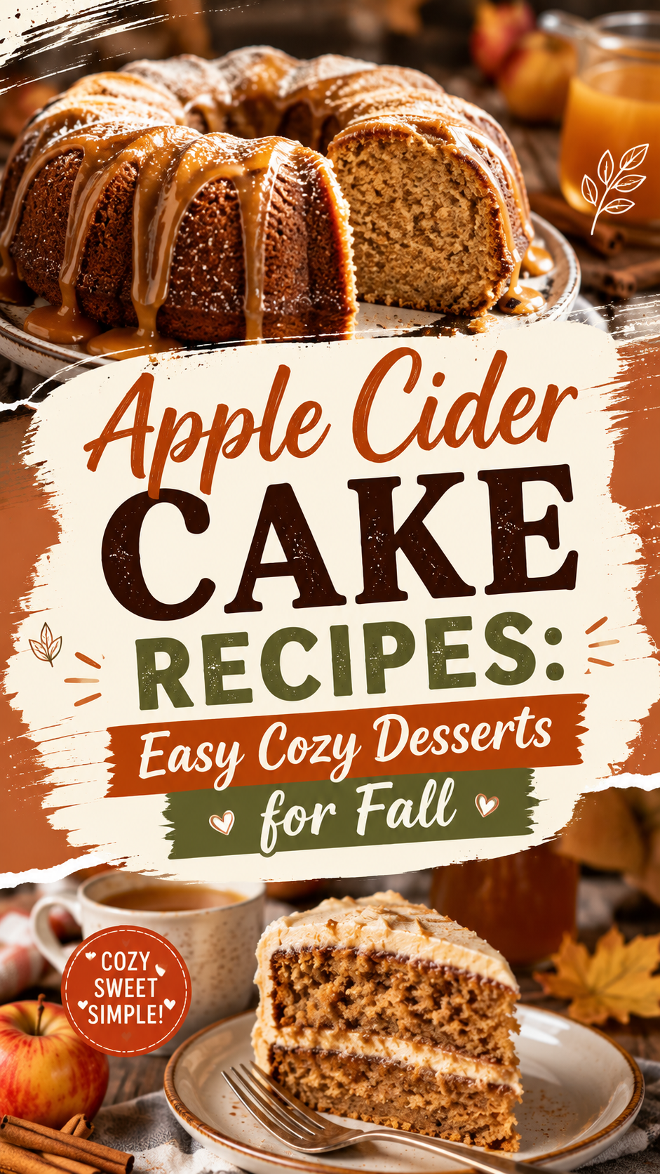 Apple Cider Cake Recipes: Easy Cozy Desserts for Fall