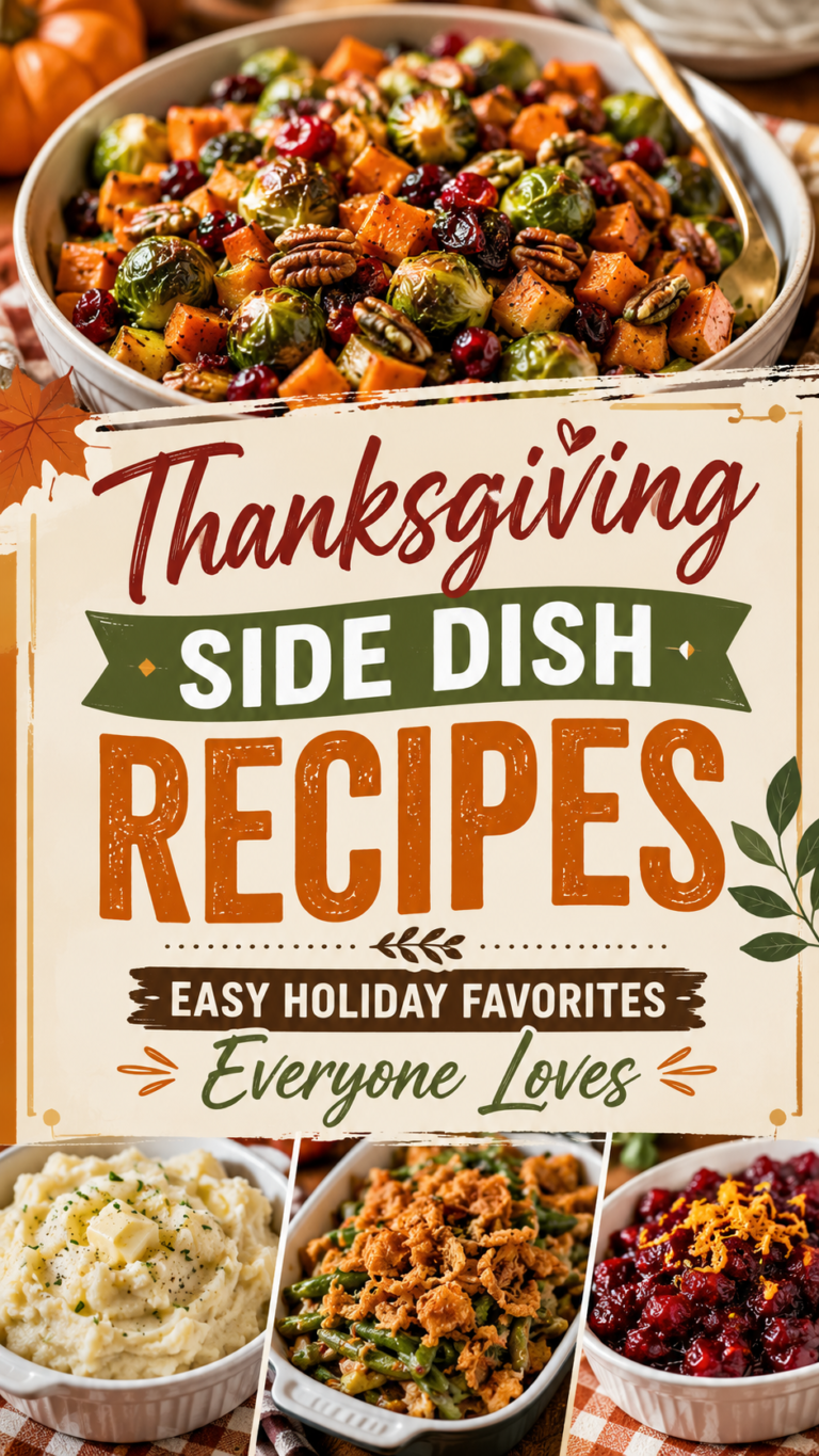 Thanksgiving Side Dish Recipes: Easy Holiday Favorites Everyone Loves |Easy Thanksgiving Sides