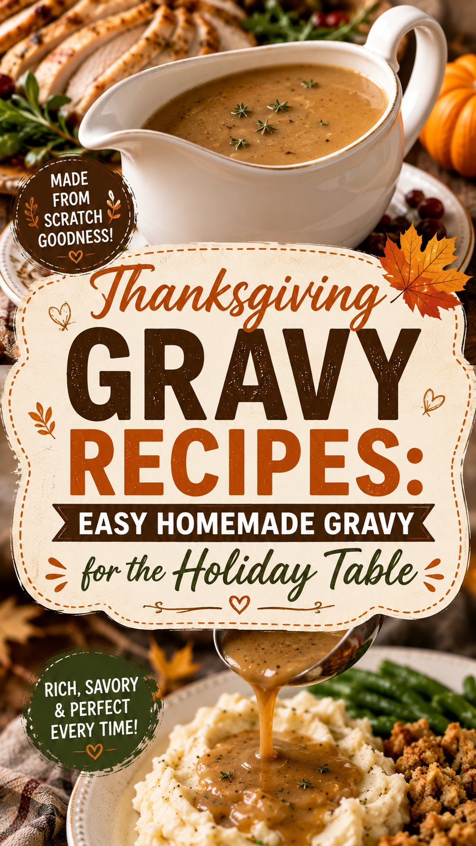 Thanksgiving Gravy Recipes: Easy Homemade Gravy for the Holiday Table | homemade gravy recipe