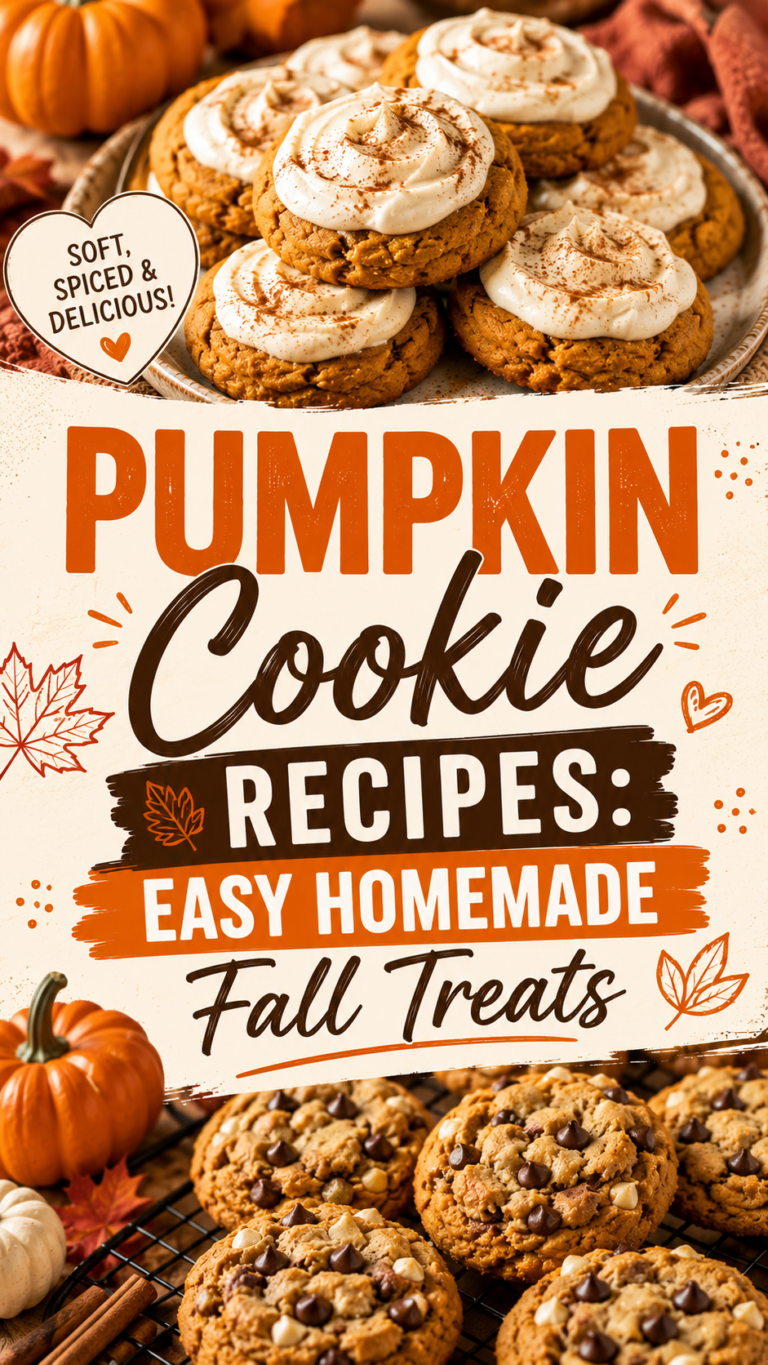 Pumpkin Cookie Recipes: Easy Homemade Fall Treats | Soft & Chewy Pumpkin Cookies