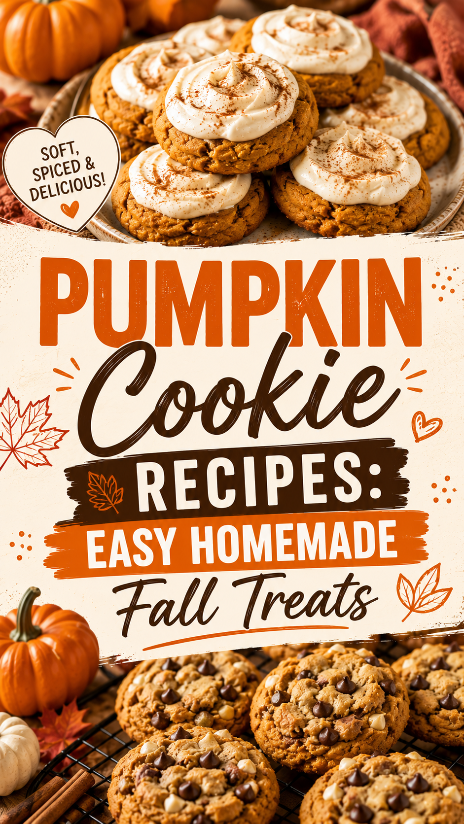 Pumpkin Cookie Recipes: Easy Homemade Fall Treats | Soft & Chewy Pumpkin Cookies