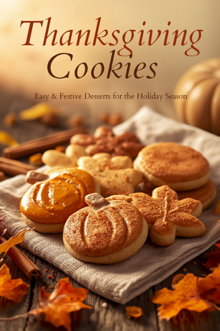 Thanksgiving Cookies: Easy & Festive Desserts for the Holiday Season |Make Ahead Thanksgiving Desserts