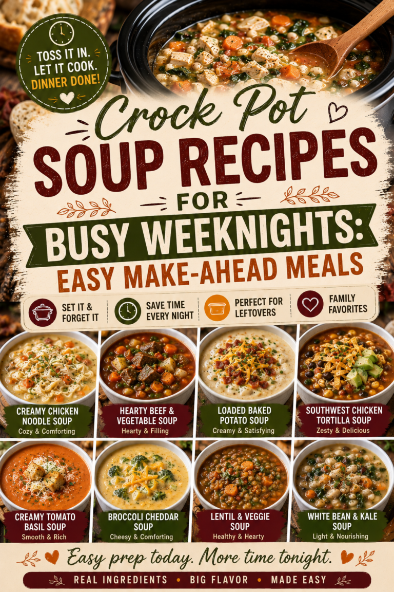 Crock Pot Soup Recipes for Busy Weeknights: Easy Make-Ahead Meals