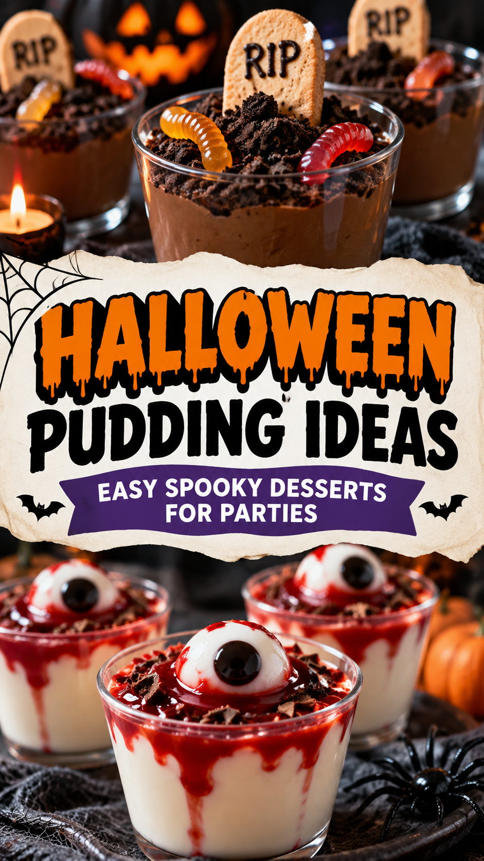Halloween Pudding Ideas: Easy Spooky Desserts for Parties |Best Halloween Pudding