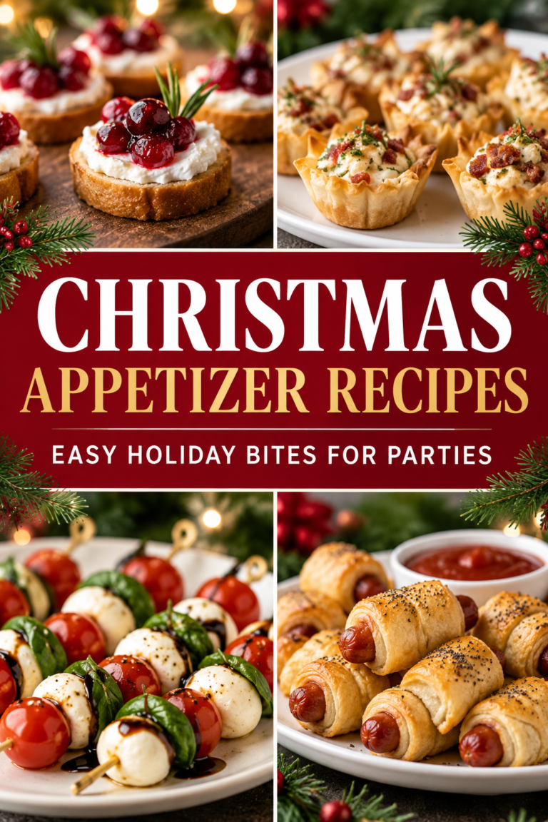 Christmas Appetizer Recipes: Easy Holiday Bites for Parties |Christmas Party Appetizers