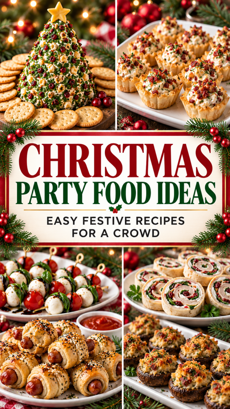 Christmas Party Food Ideas: Easy Festive Recipes for a Crowd |Best Christmas Party Snacks