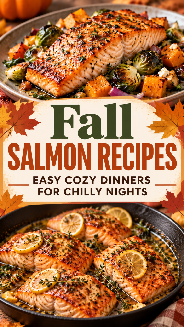Fall Salmon Recipes: Easy Cozy Dinners for Chilly Nights |Sheet Pan Salmon Recipes
