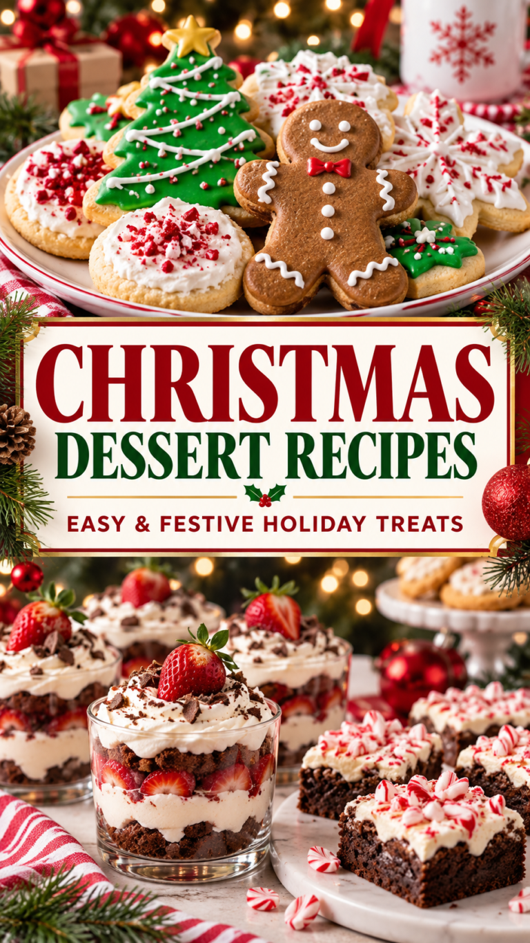Christmas Dessert Recipes: Easy & Festive Holiday Treats |Best Christmas Desserts