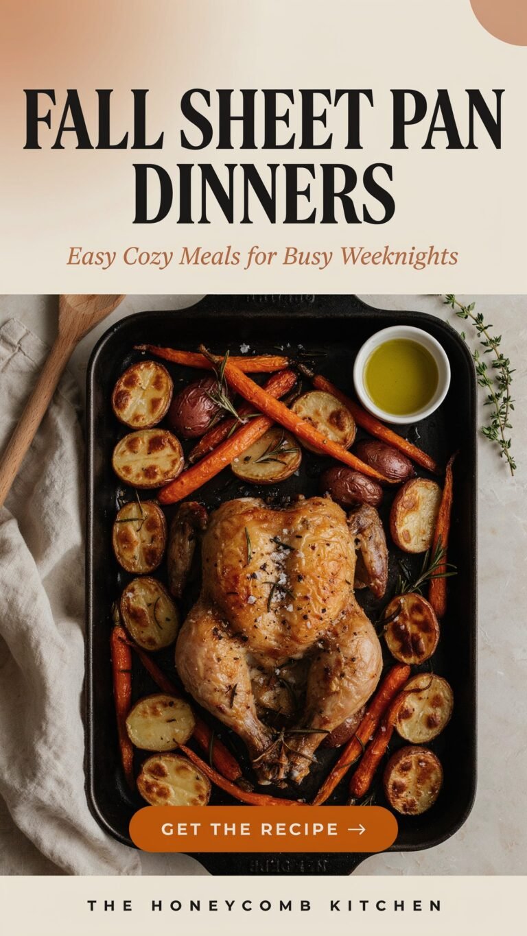 Fall Sheet Pan Dinners: Easy Cozy Meals for Busy Weeknights |Cozy Weeknight Dinner Recipes