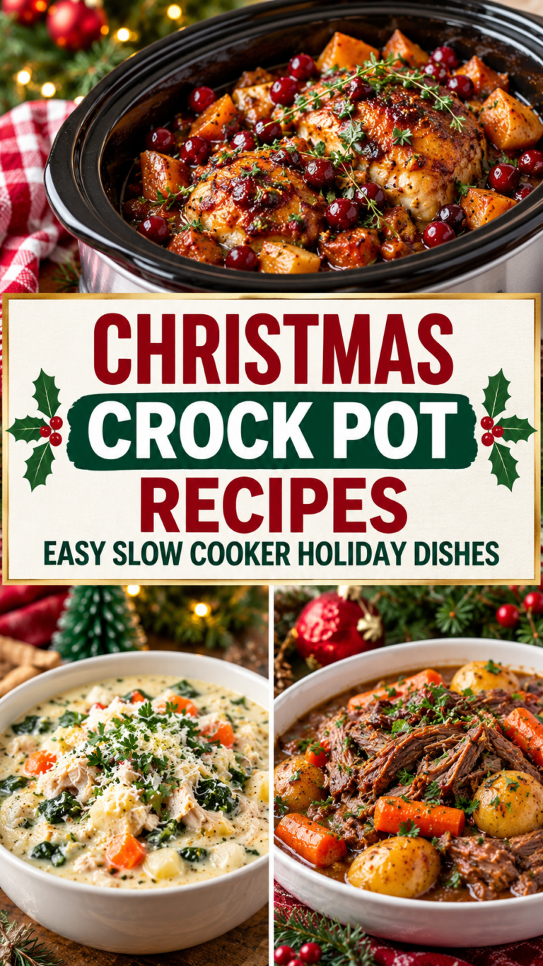 Christmas Crock Pot Recipes: Easy Slow Cooker Holiday Dishes