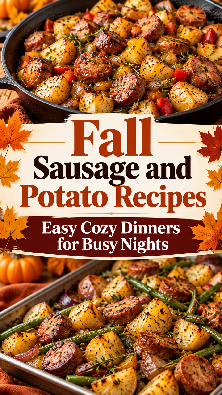 Fall Sausage and Potato Recipes: Easy Cozy Dinners for Busy Nights |Sheet Pan Sausage And Potatoes