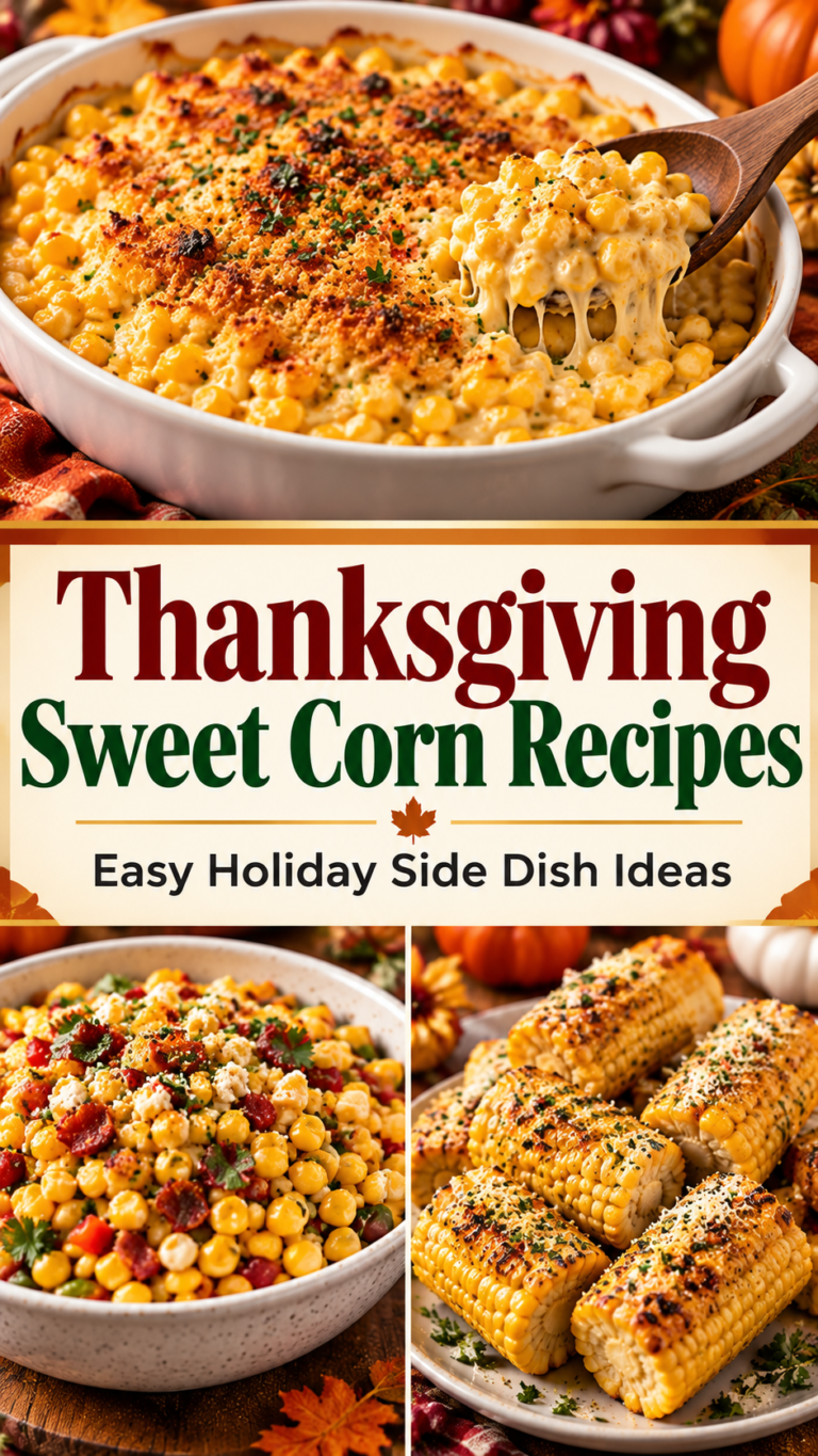 Thanksgiving Sweet Corn Recipes: Easy Holiday Side Dish Ideas |Creamed Corn Thanksgiving