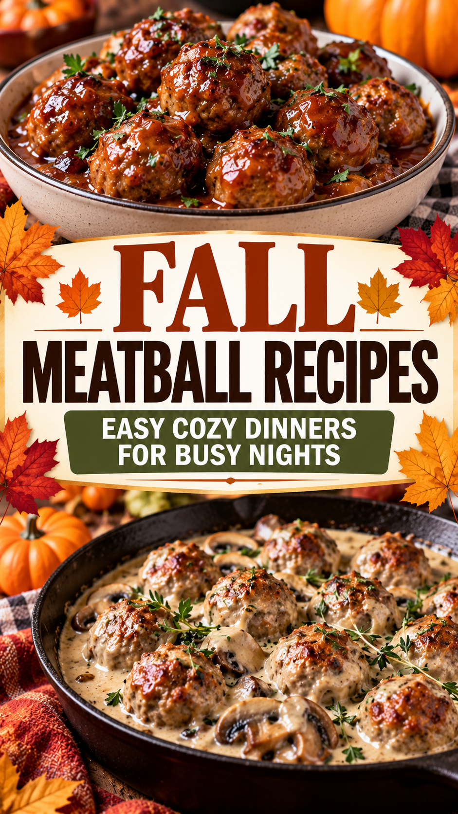 Fall Meatball Recipes: Easy Cozy Dinners for Busy Nights |Easy Weeknight Meatball Meals
