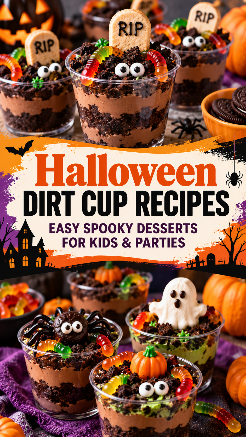 Halloween Dirt Cup Recipes: Easy Spooky Desserts for Kids & Parties