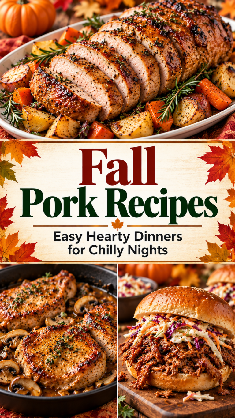 Fall Pork Recipes: Easy Hearty Dinners for Chilly Nights |Pork Tenderloin Fall Recipes