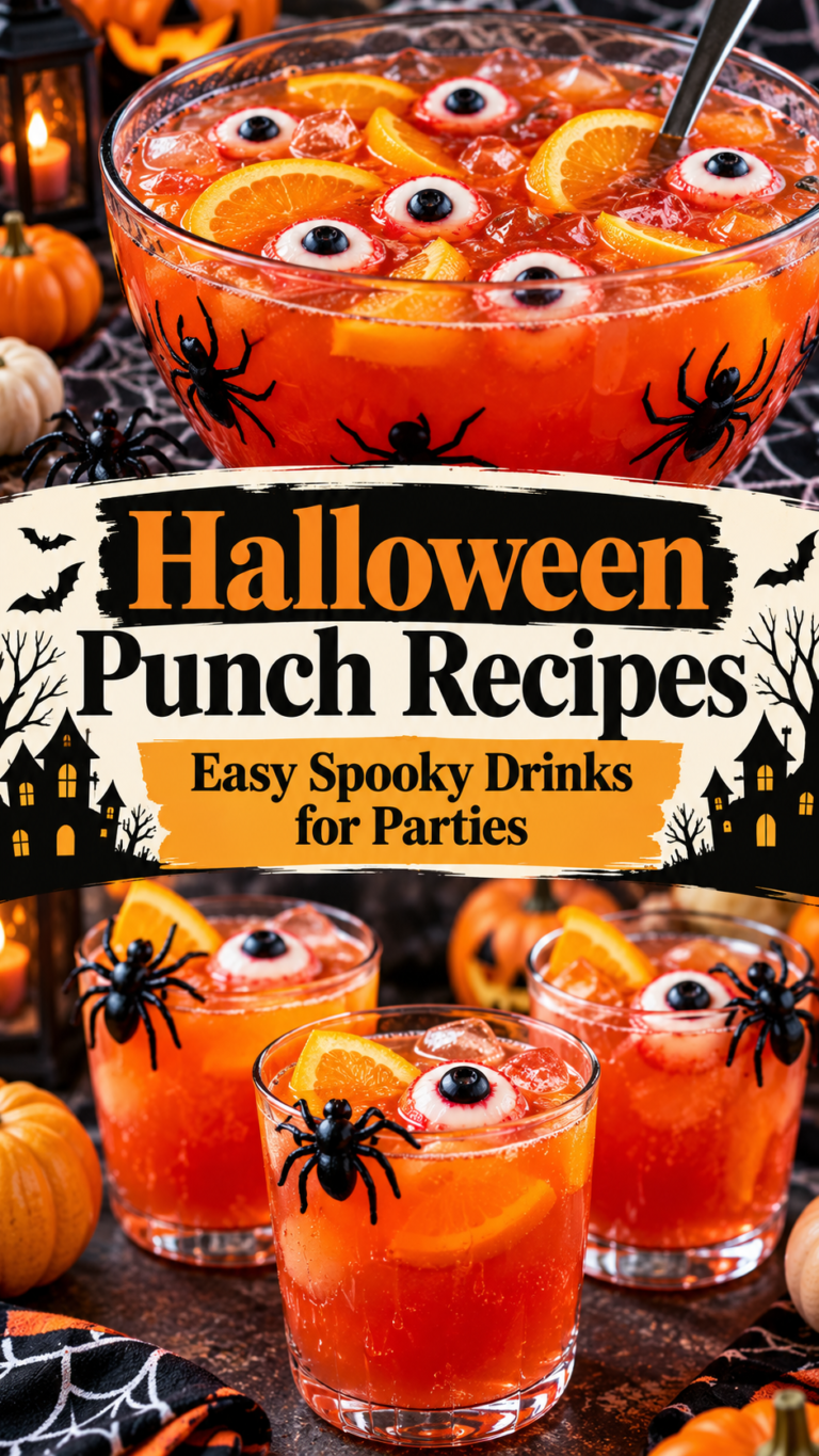Halloween Punch Recipes: Easy Spooky Drinks for Parties |Fun Halloween Mocktails