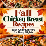 Fall Chicken Breast Recipes: Easy Cozy Dinners for Busy Nights |Autumn Chicken Dinners