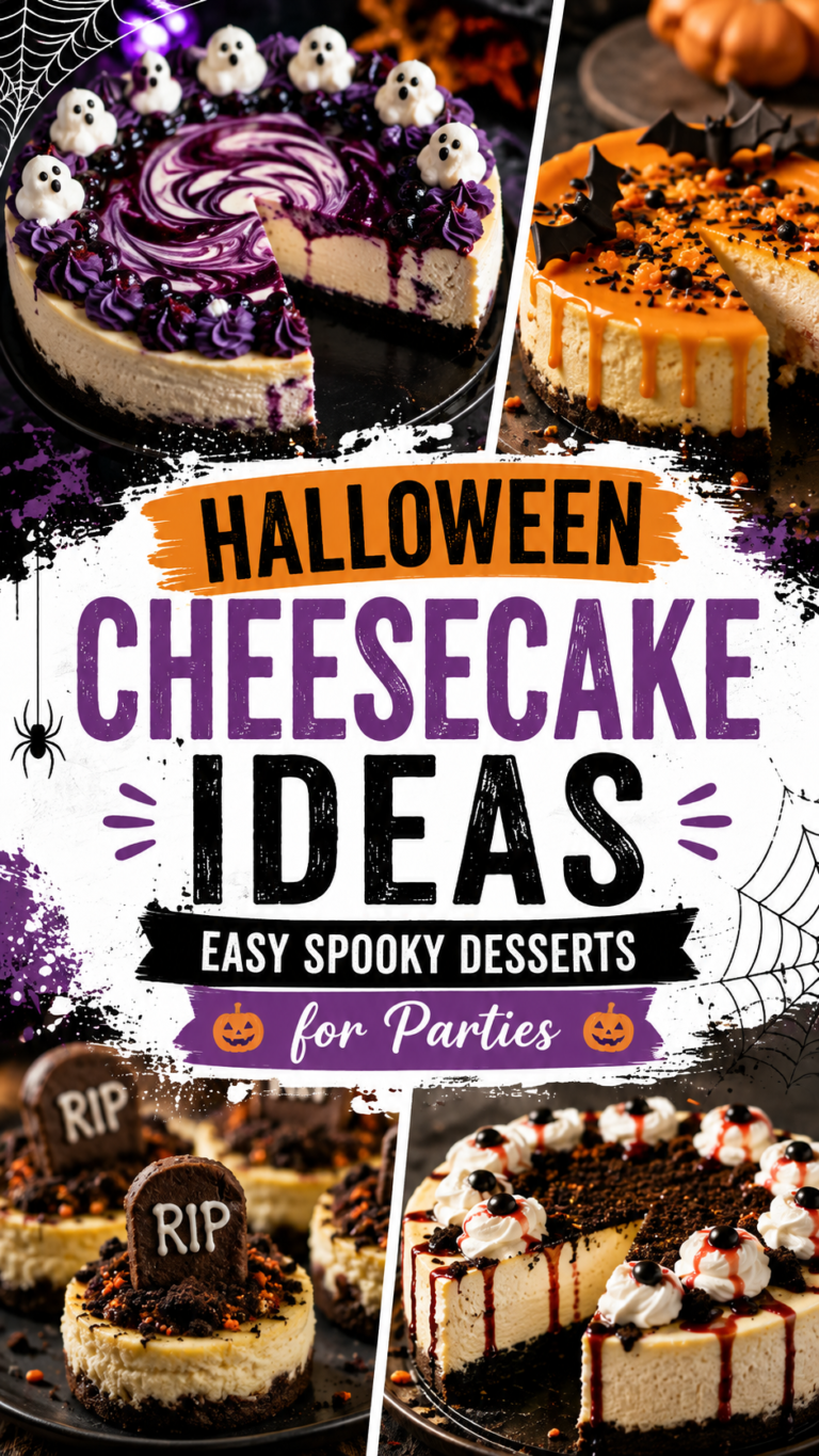 Halloween Cheesecake Ideas: Easy Spooky Desserts for Parties |Best Halloween Cheesecakes